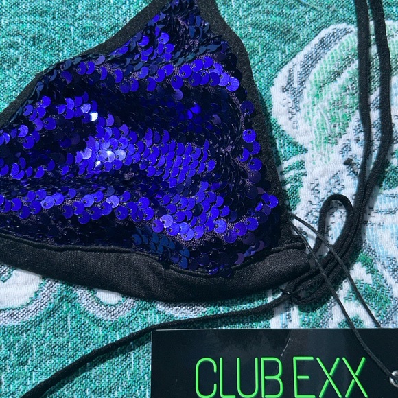 Sequin wrap bikini top - Picture 3 of 4